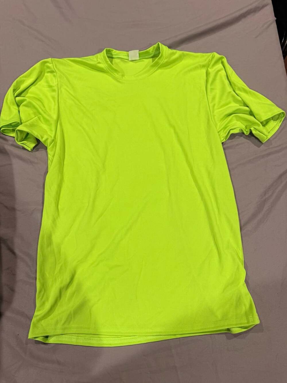 C2 Sport T-Shirt Youth L Safety Green Performance Activewear